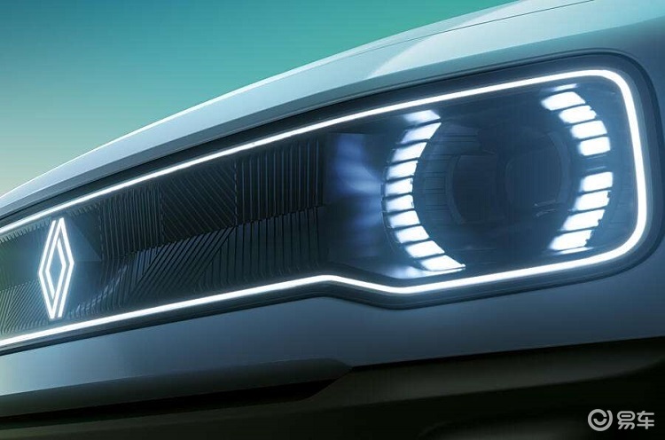 布蓬+LED logo！雷诺4 电动版预告图发布