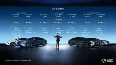 吉利银河星耀8上市 上市限时价11.58~15.58万