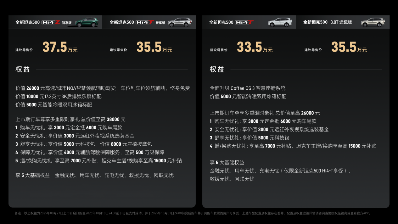 长城把都江堰装进了车里 全新坦克500售价33.5万元起