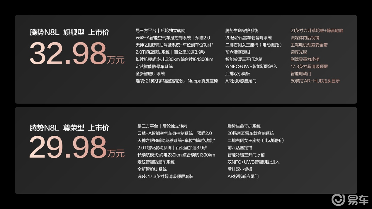 腾势N8L正式上市，重塑家庭豪华SUV新标准！